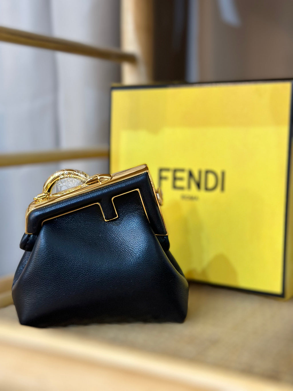 FENDI Nano Fendi First Charm Black
