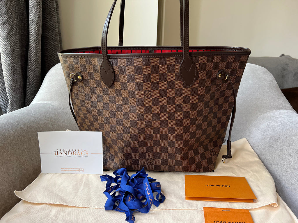 Louis Vuitton Neverfull MM Damier Ebene Cherry Interior (RRP £1,410)
