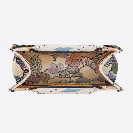 Dior Off White Latte Ciel de RÃƒÆ’Ã‚Âªve Embroidery Small Book Tote Bag