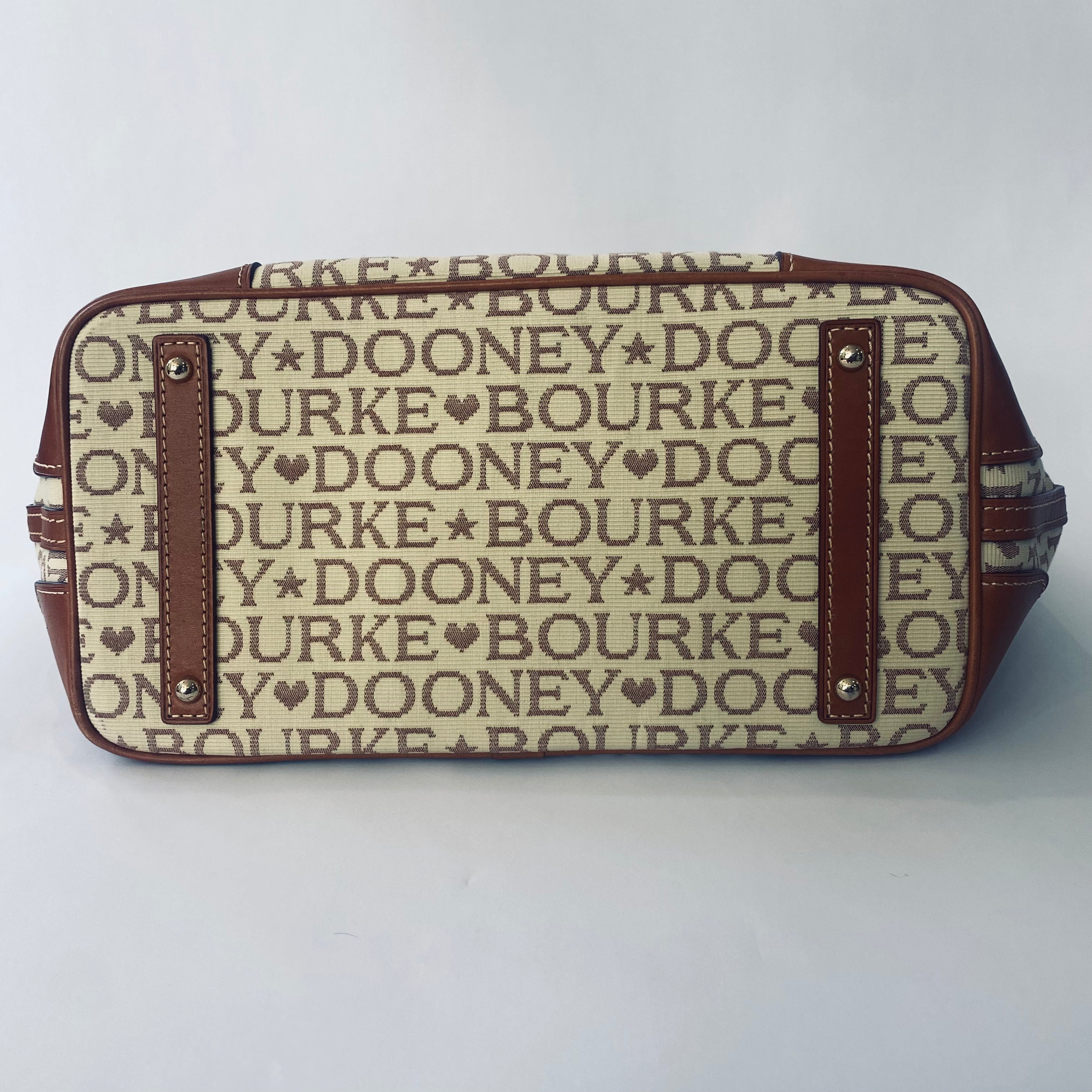 DOONEY & BOURKE Large Tote Cream and Lavender NWOT