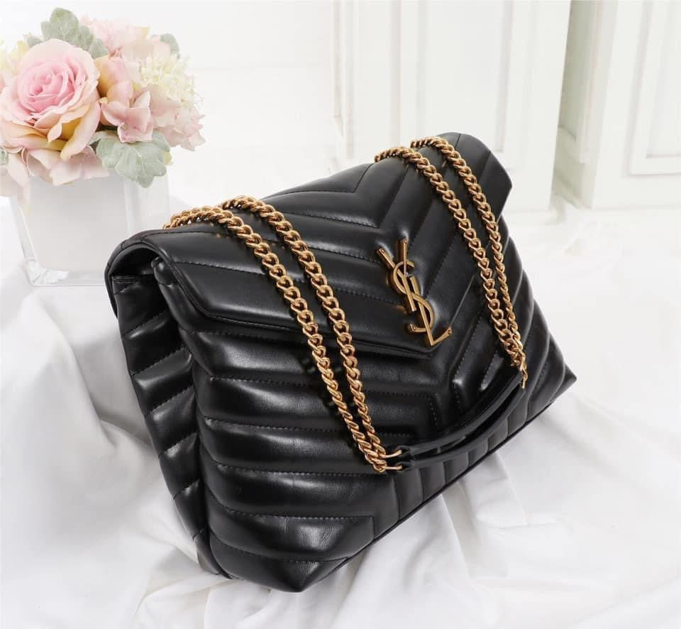 YSL College Medium Quilted Leather Bag