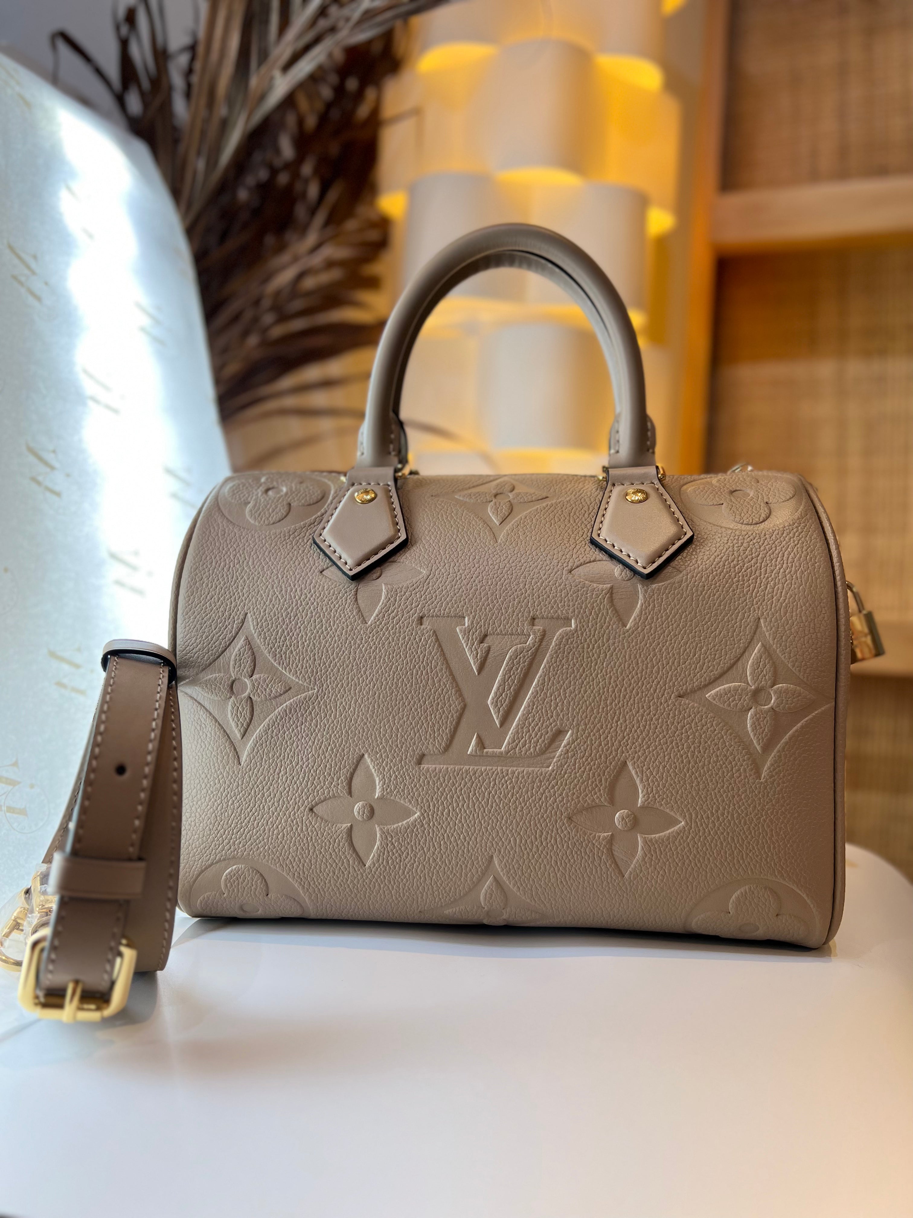 Louis Vuitton Speedy Bandouliere Bag Monogram Empreinte Giant 25