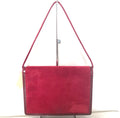 SAKS FIFTH AVENUE Red Suede Shoulder Bag
