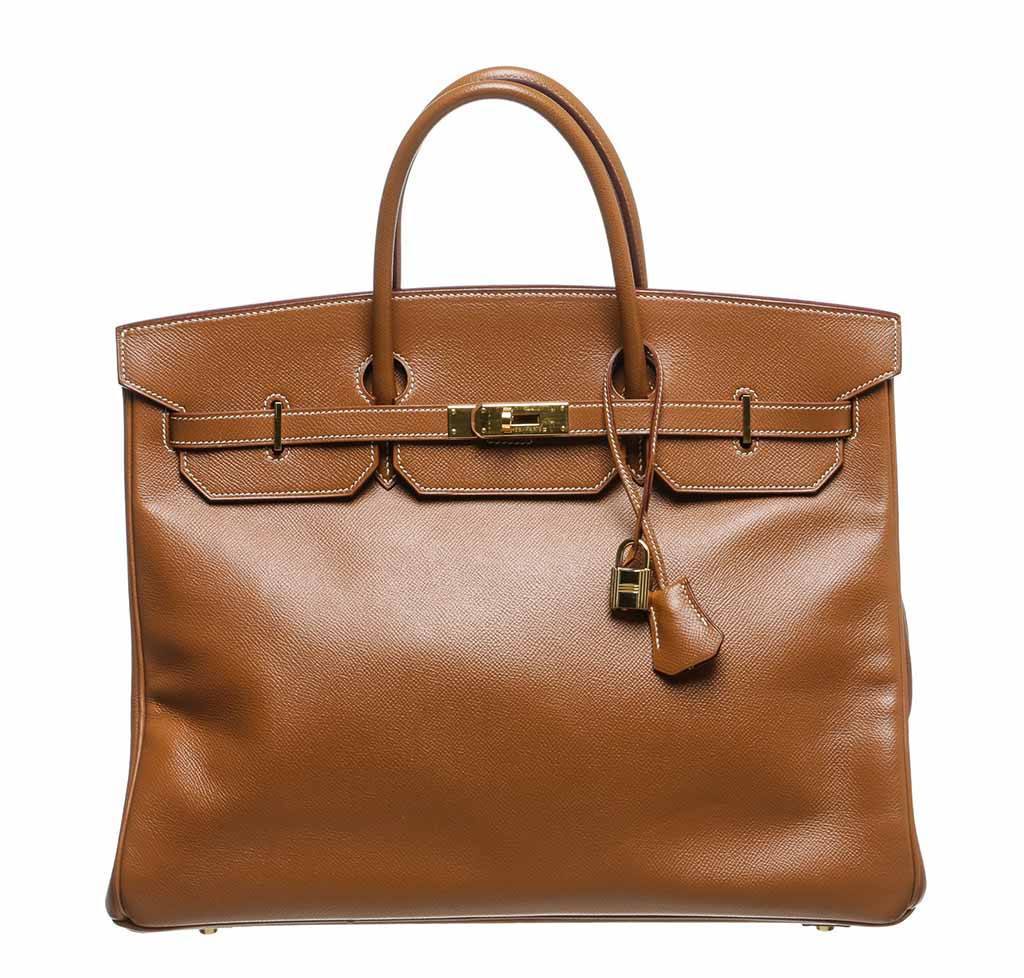 HermÃƒÆ’Ã‚Â¨s Birkin 40 Gold Epsom Bag GHW