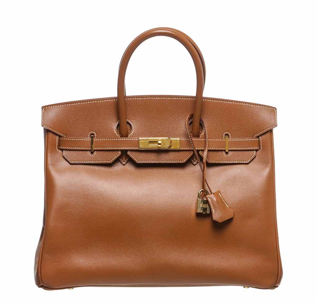 HermÃƒÆ’Ã‚Â¨s Birkin 35 Gold Epsom Bag GHW