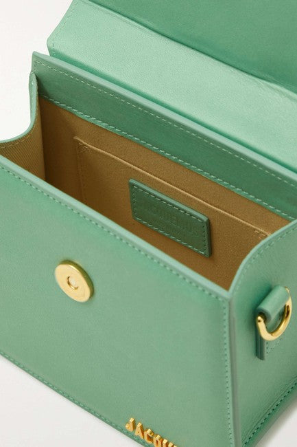 Jacquemus Women Le Chiquito Noeud Green Leather Shoulder Bag