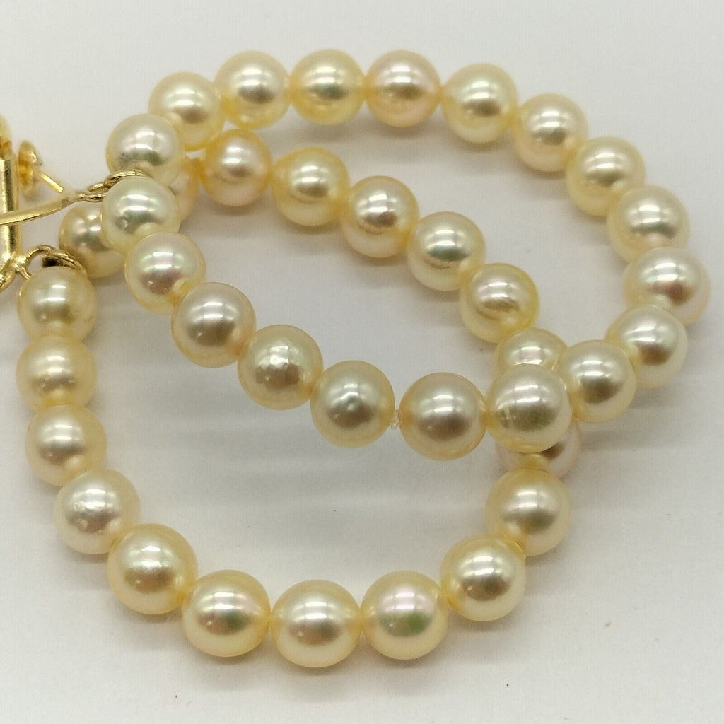 Jewelry Earring 2 set Pearl Yellow Gold