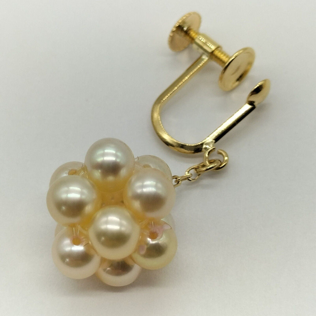 Jewelry Earring 2 set Pearl Yellow Gold