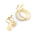Jewelry Earring 2 set Pearl Yellow Gold