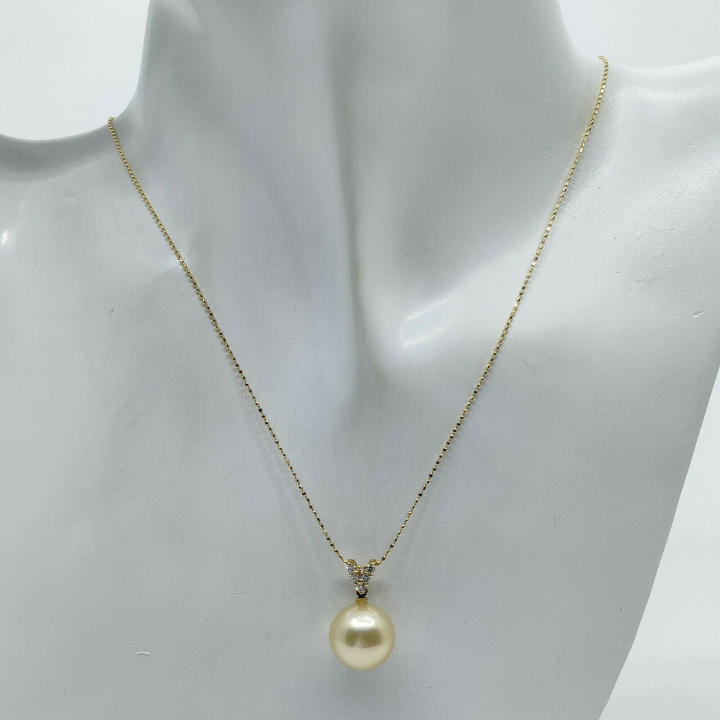 Jewelry Necklace Pearl 18k Yellow Gold
