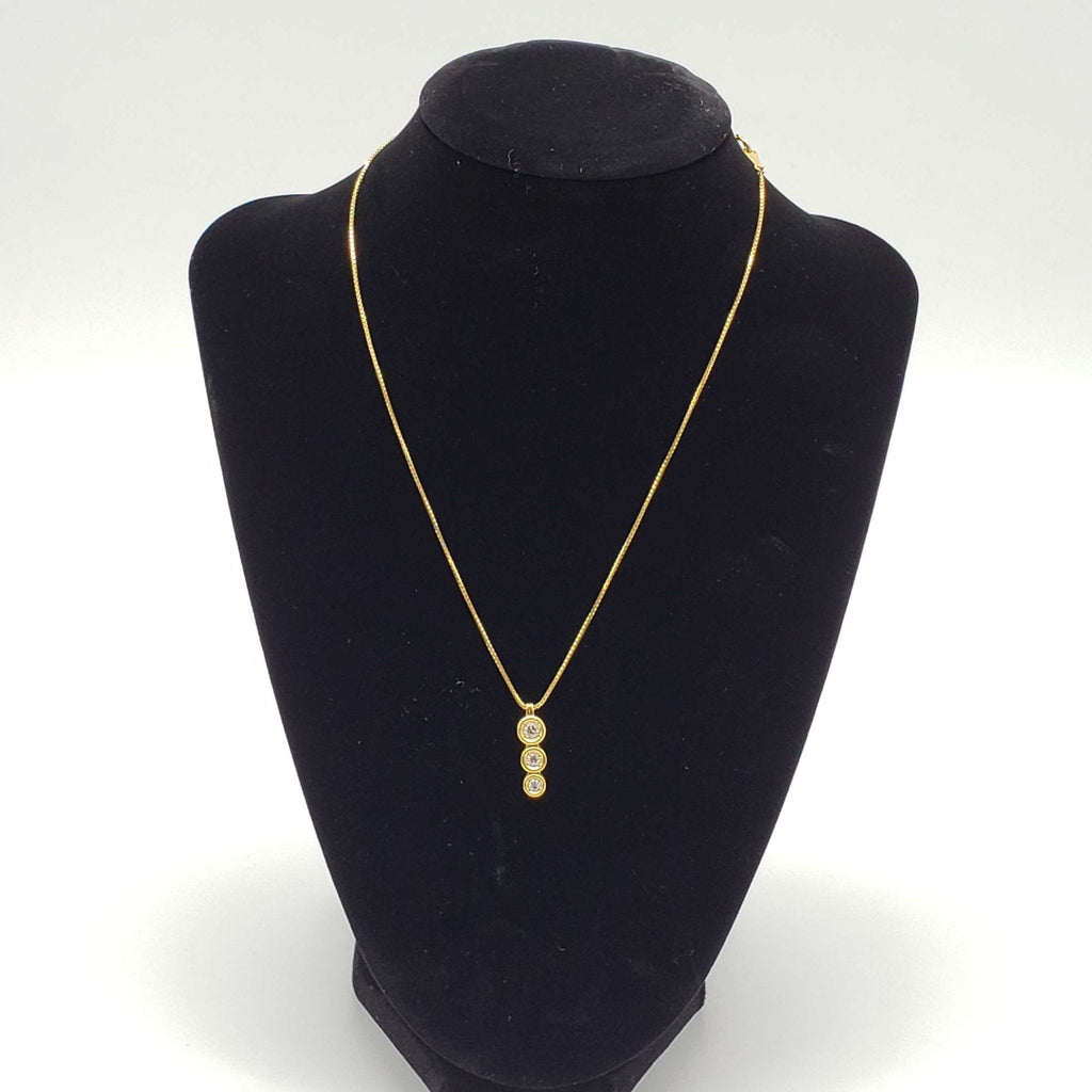 Jewelry Pendant Necklace Diamond 0.5ct Yellow Gold