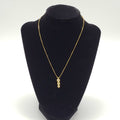 Jewelry Pendant Necklace Diamond 0.5ct Yellow Gold