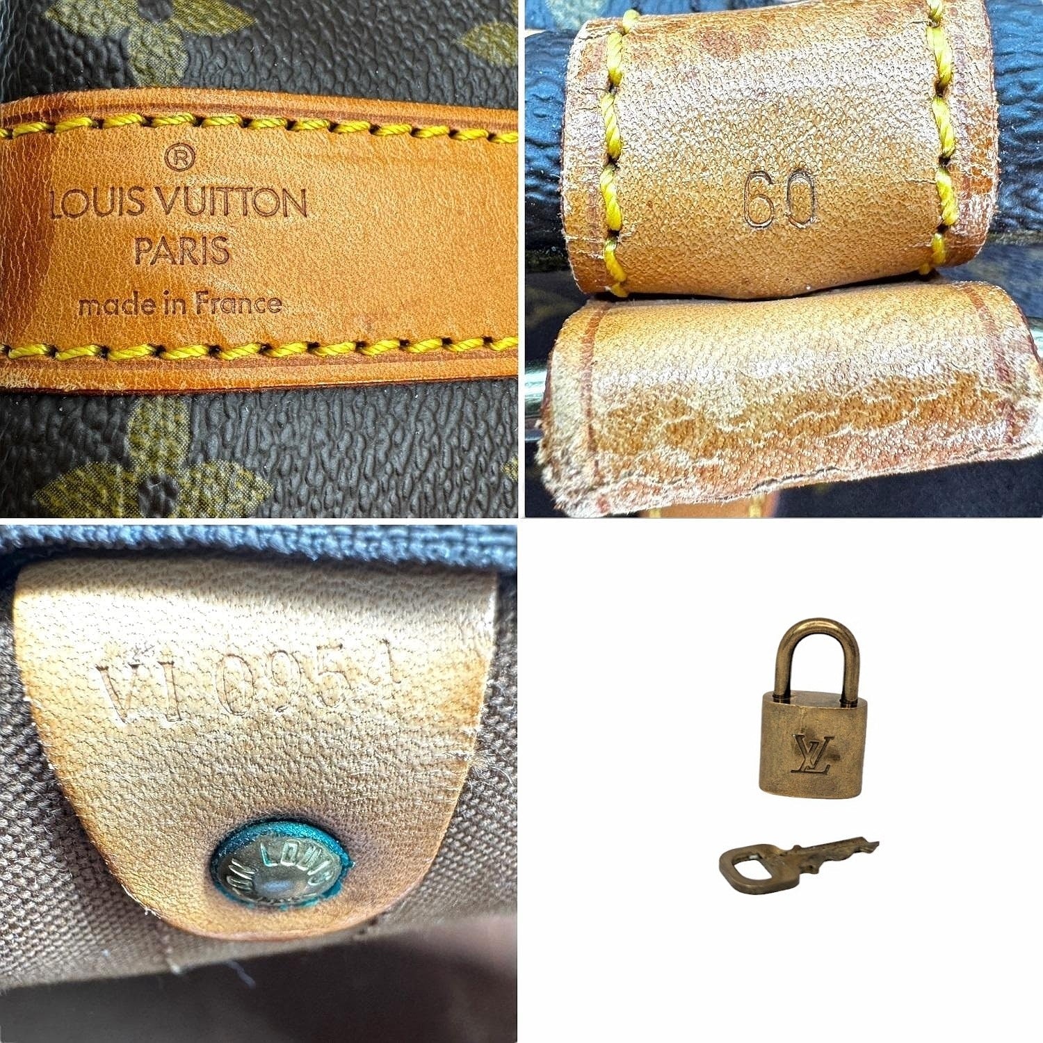 Louis Vuitton Vintage Monogram Keepall Bandouliere 60