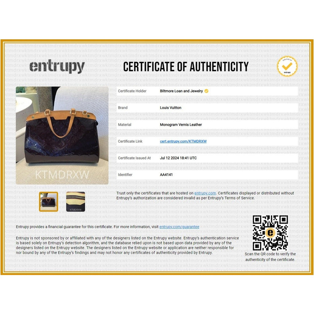 Louis Vuitton Monogram Vernis Brea MM Satchel