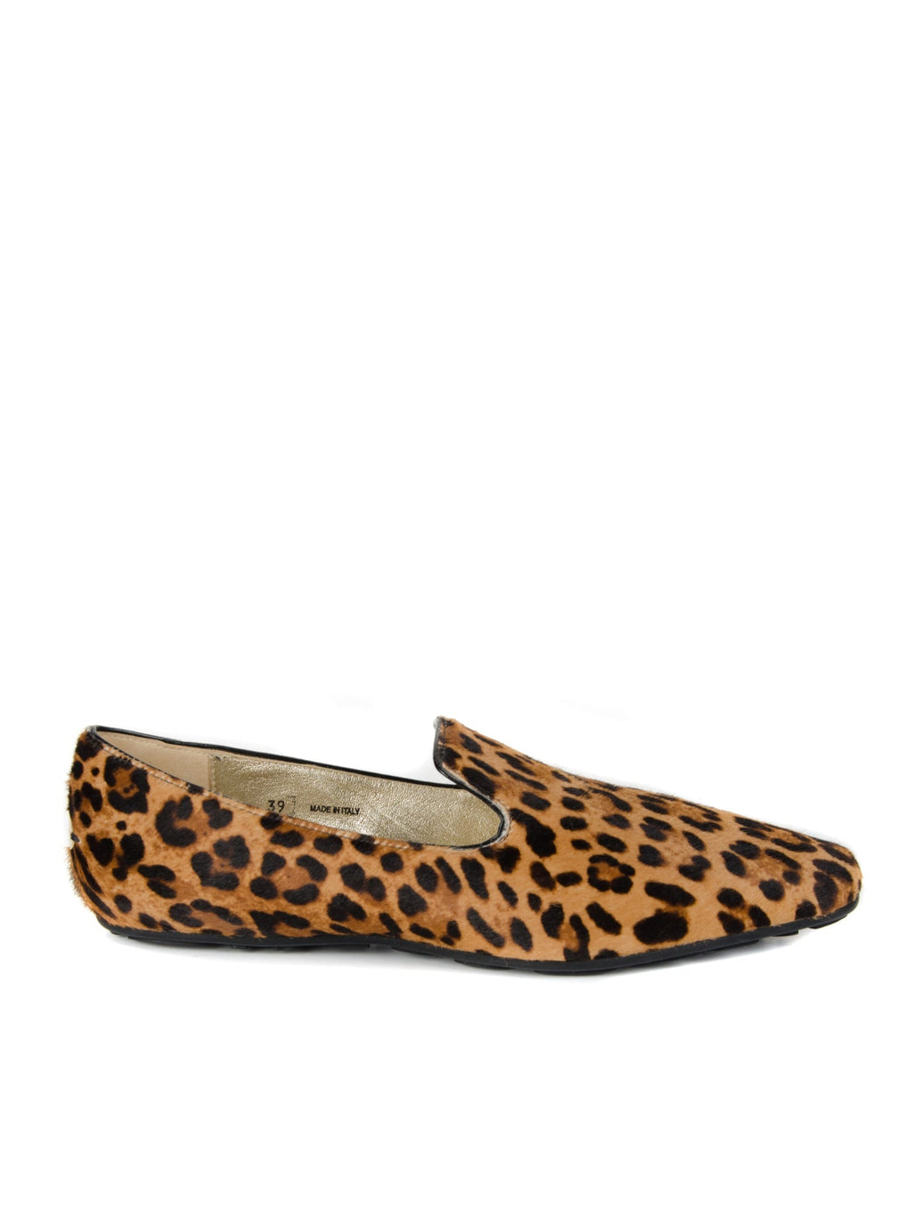 Leopard Pony Hair Flat Loafers