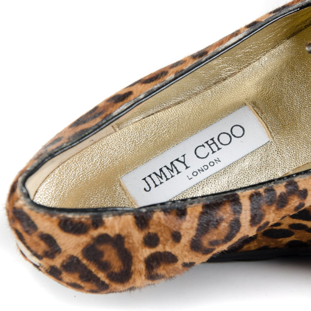 Leopard Pony Hair Flat Loafers