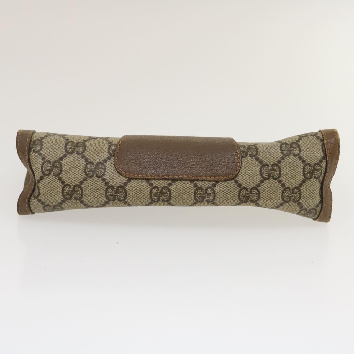 GUCCI GG Canvas Web Sherry Line Clutch Bag Beige Red Green jk1329