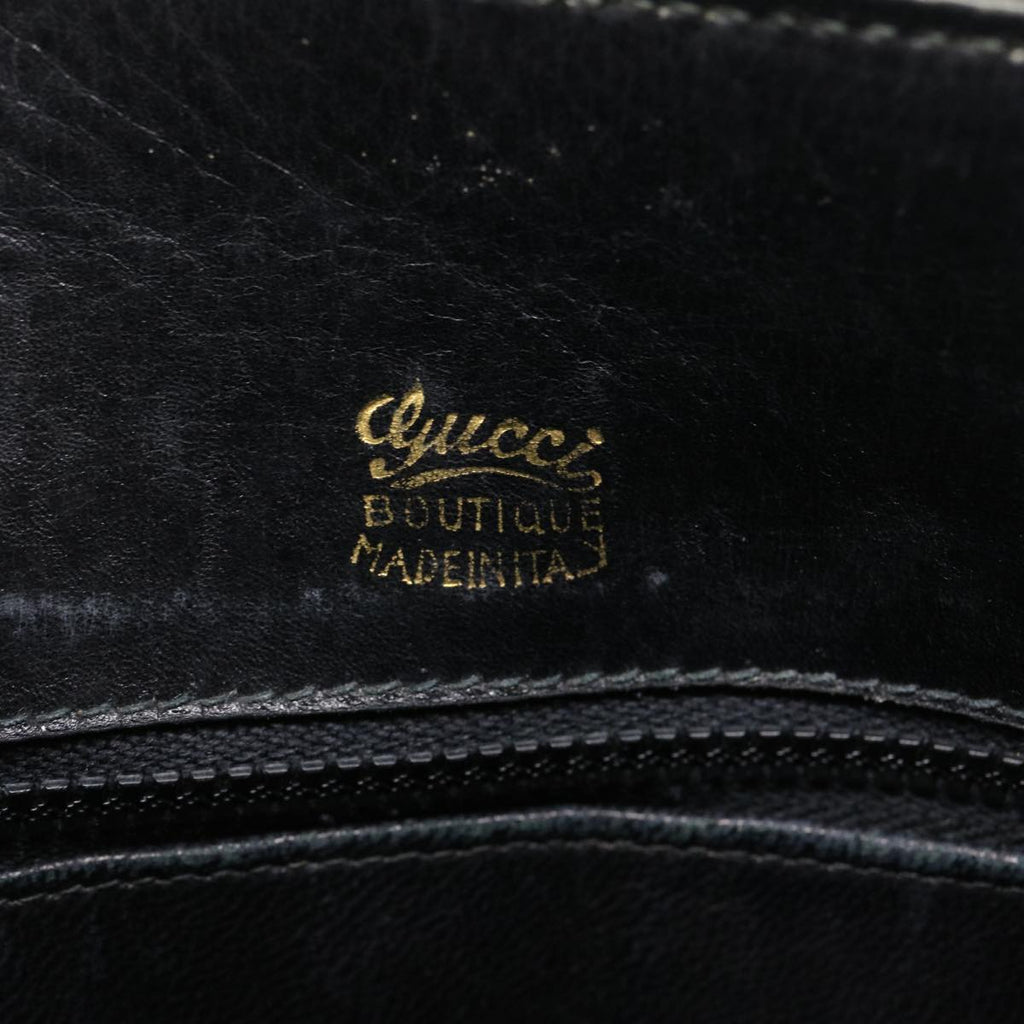 GUCCI GG Canvas Web Sherry Line Shoulder Bag Black Red Green jk1453