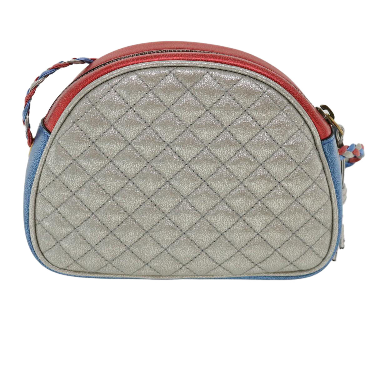 GUCCI Horse Bit Pochette Shoulder Bag Lamb Skin Red Blue 534951 jk3012