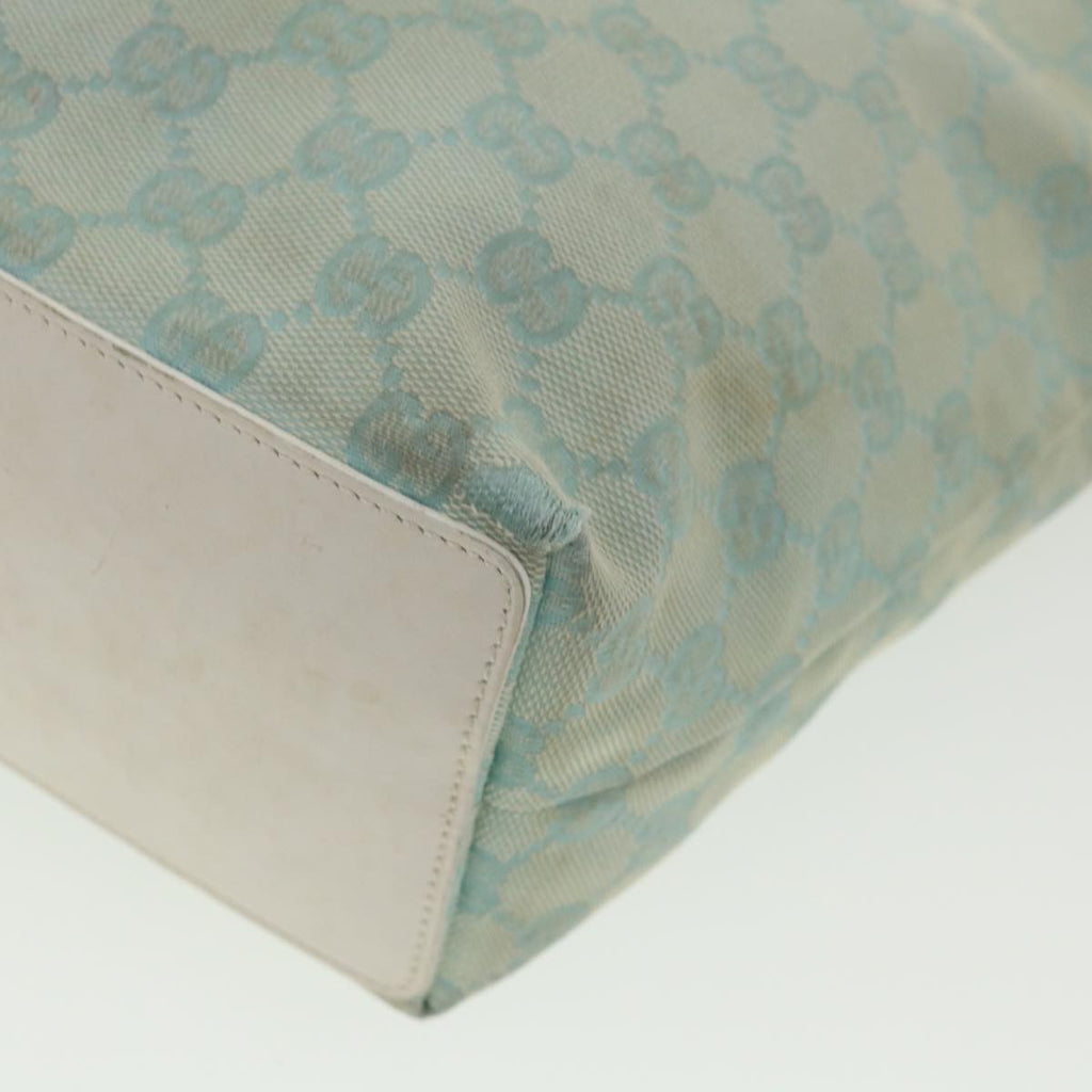 GUCCI GG Canvas Shoulder Bag Light Blue 0021099 001998 34957
