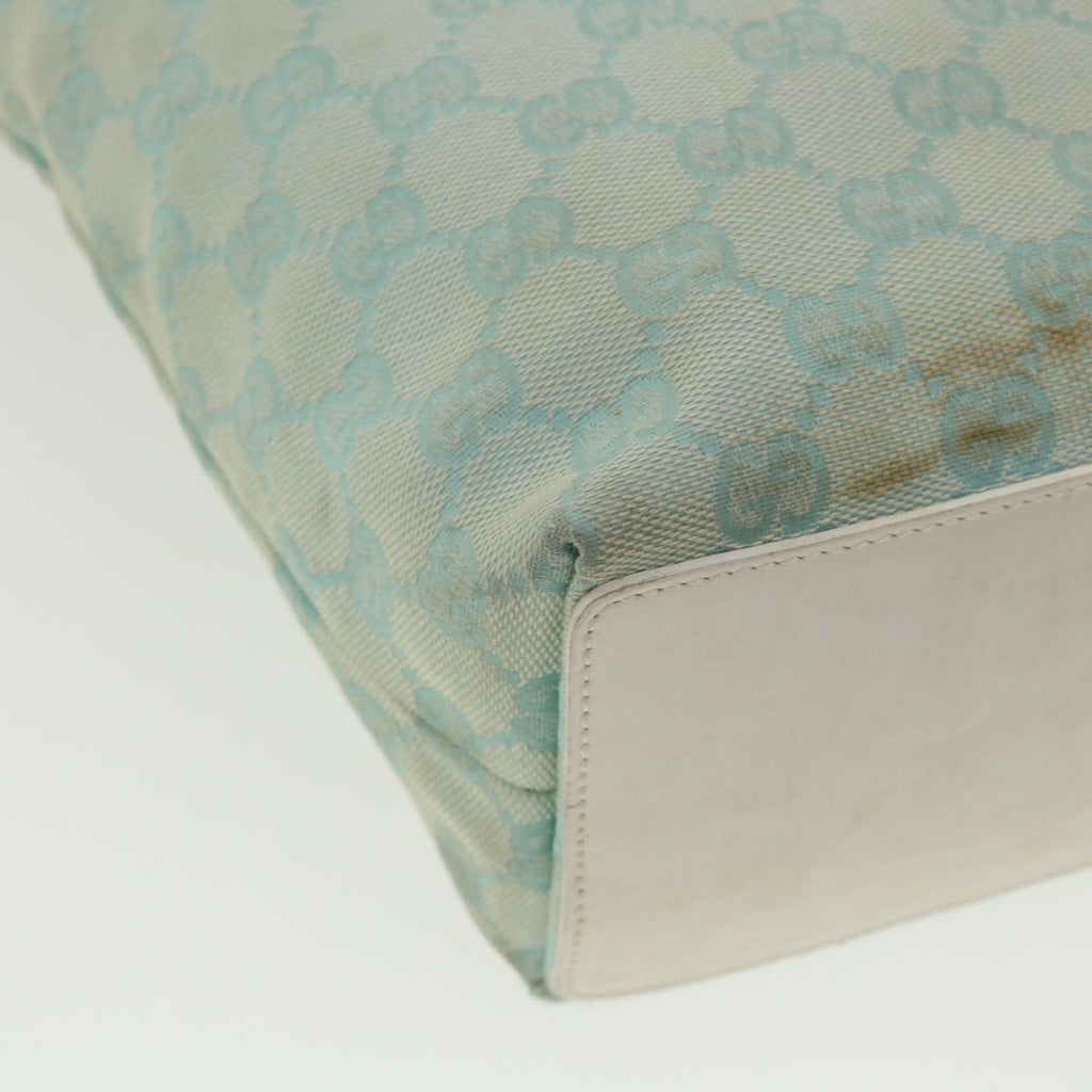 GUCCI GG Canvas Shoulder Bag Light Blue 0021099 001998 34957
