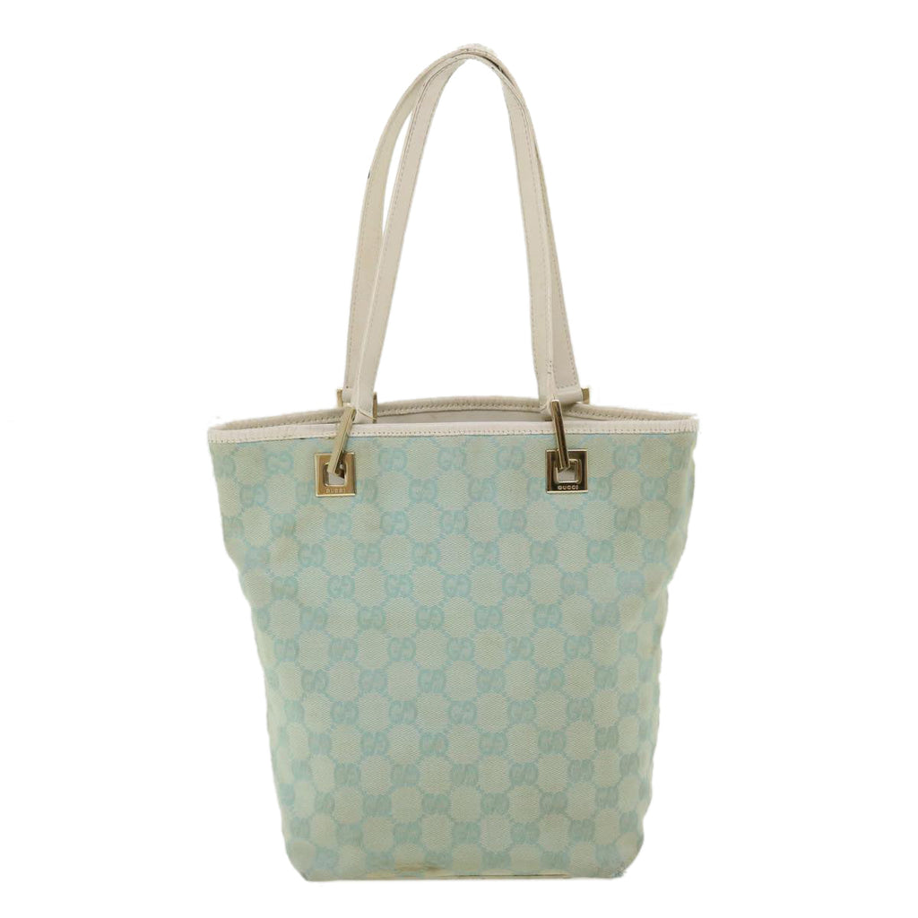 GUCCI GG Canvas Shoulder Bag Light Blue 0021099 001998 34957