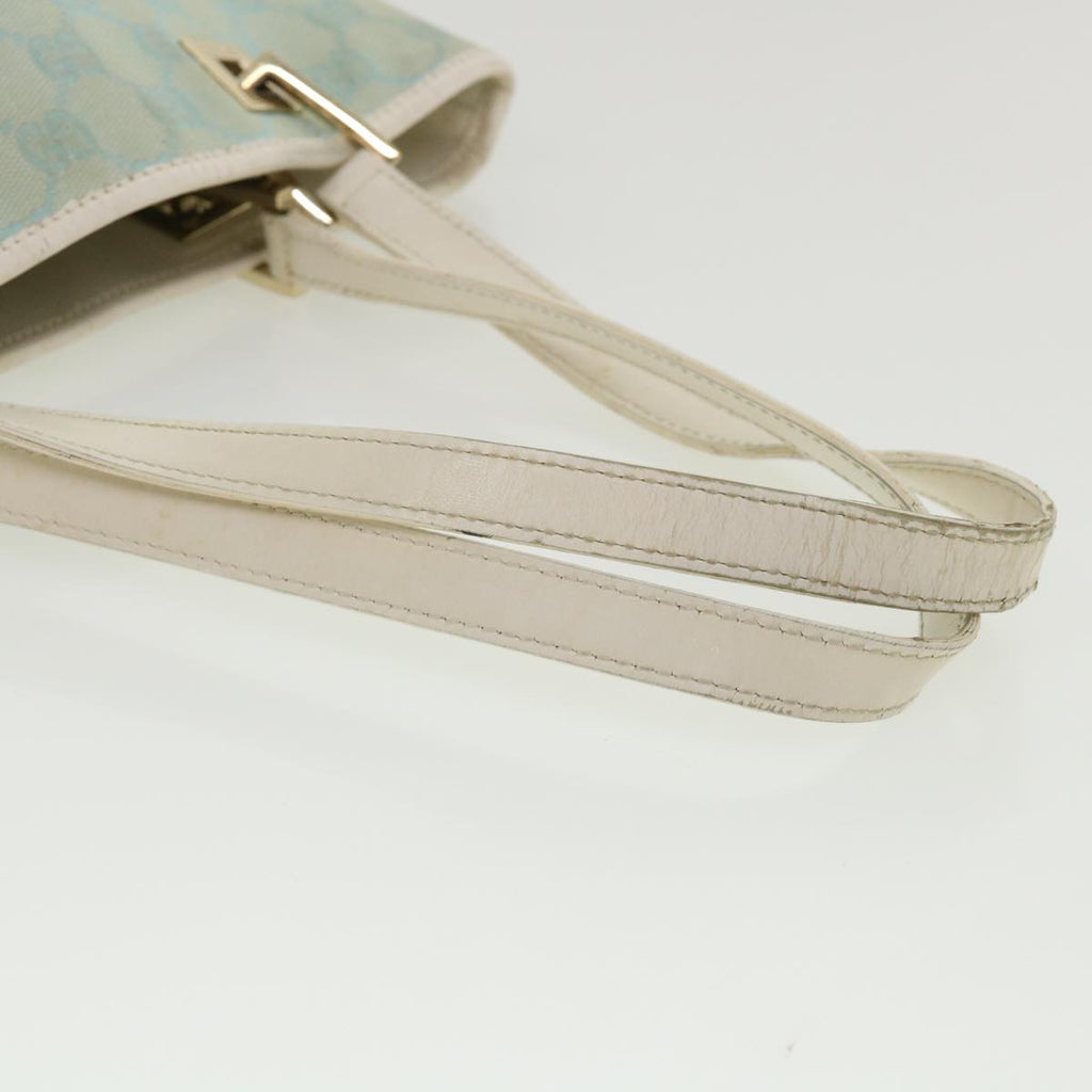 GUCCI GG Canvas Shoulder Bag Light Blue 0021099 001998 34957