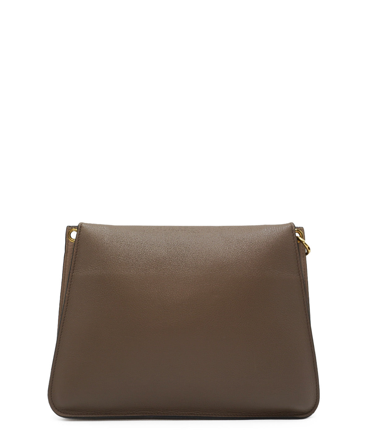 Medium Pierce Bag Brown, White