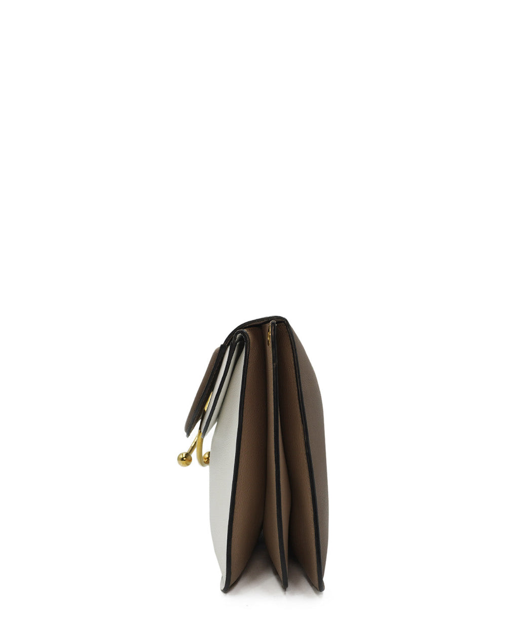 Medium Pierce Bag Brown, White