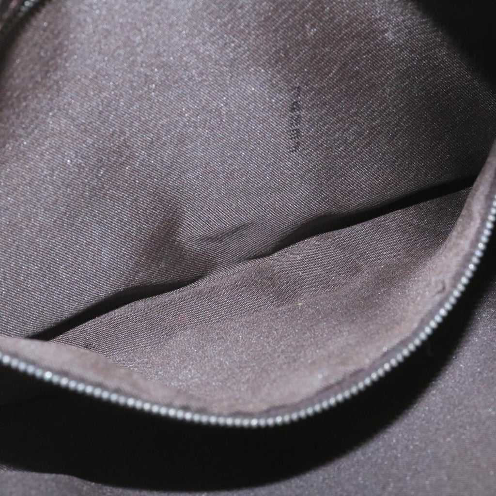 FENDI Zucca Canvas Mamma Baguette Shoulder Bag Brown Black ki1362