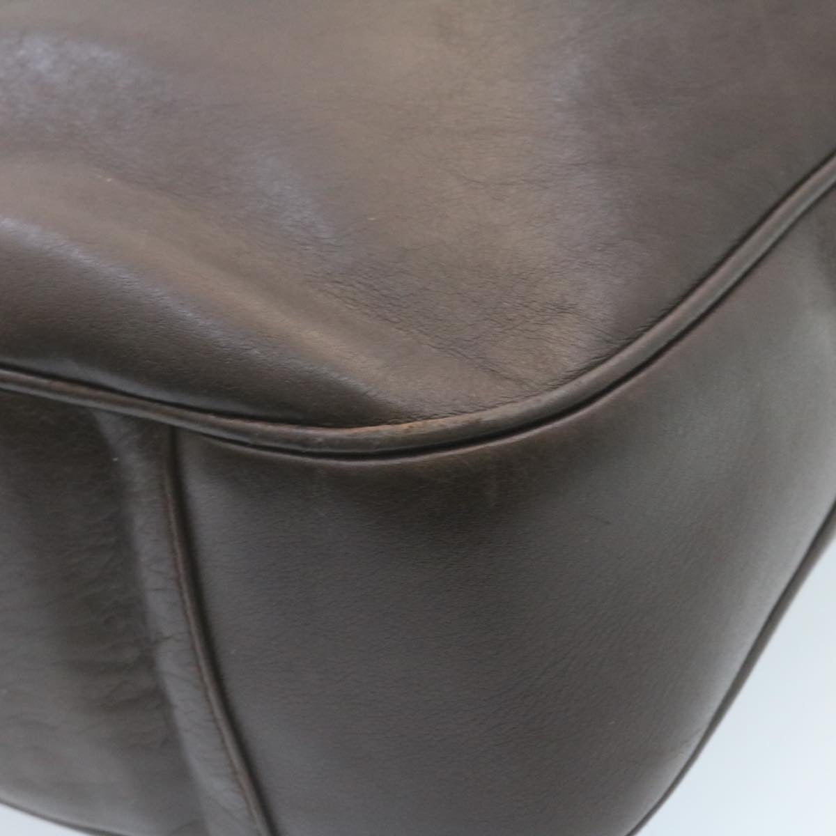 GUCCI Bamboo 2Way Shoulder Bag Leather Dark Brown ki1542