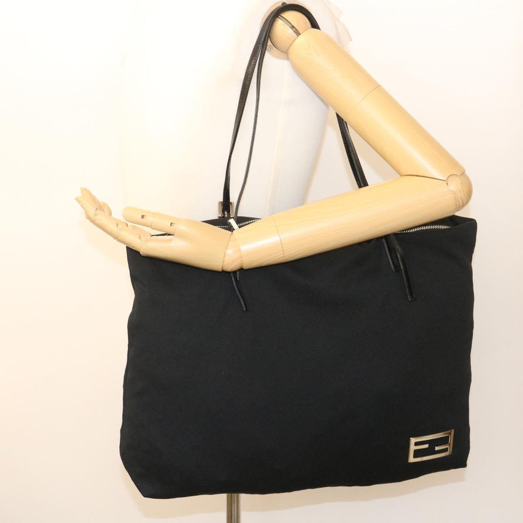 FENDI Tote Bag Nylon Black ki1695