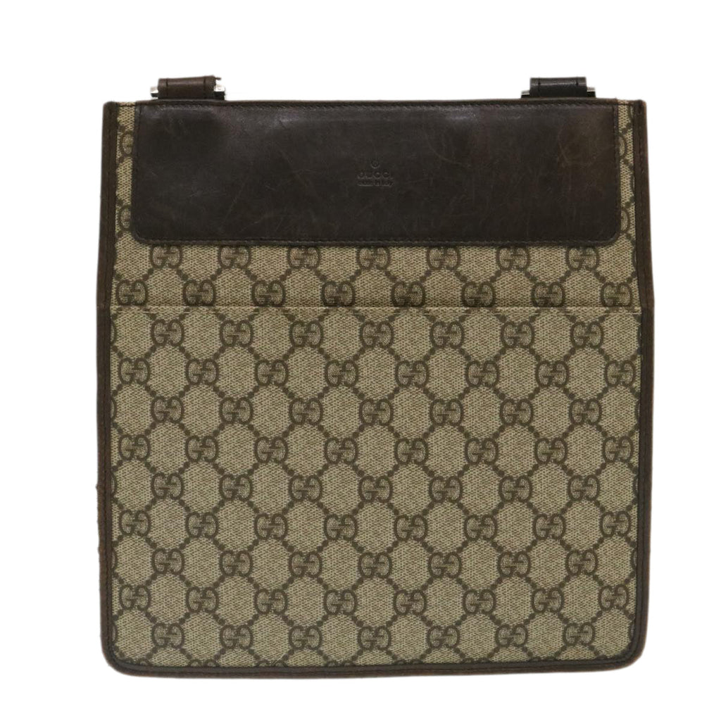 GUCCI GG Canvas Shoulder Bag Brown Beige ki1760
