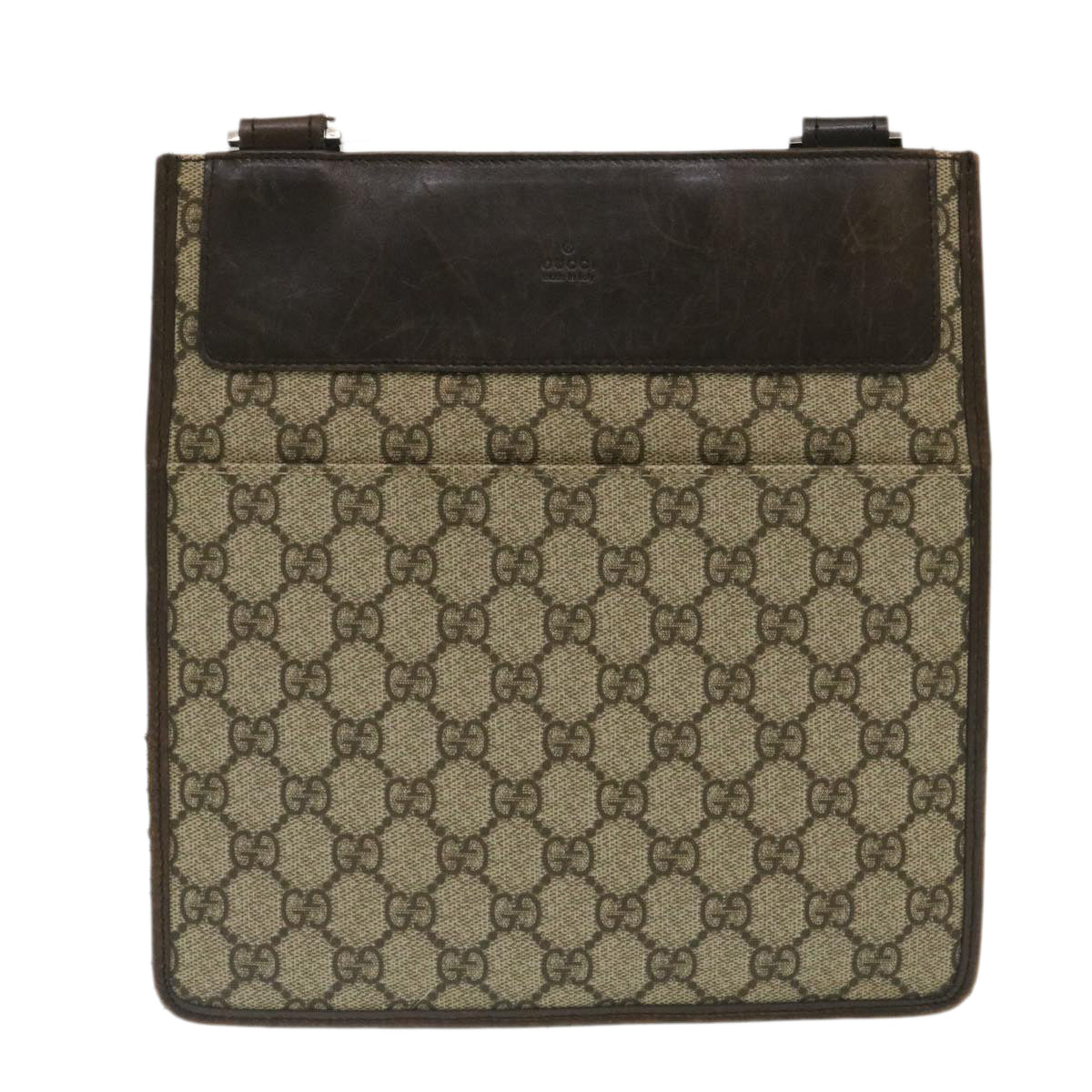 GUCCI GG Canvas Shoulder Bag Brown Beige ki1760