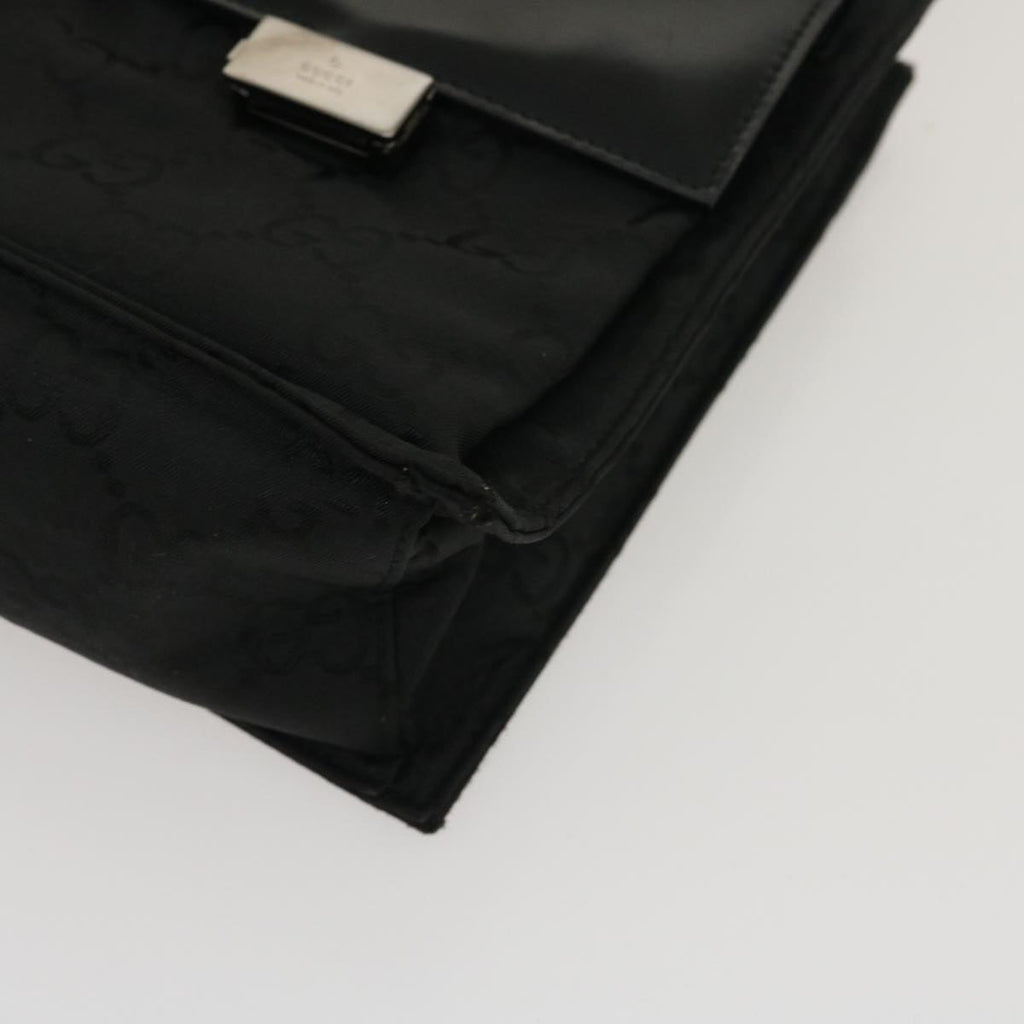 GUCCI GG Canvas Tote Bag Nylon Black ki1925