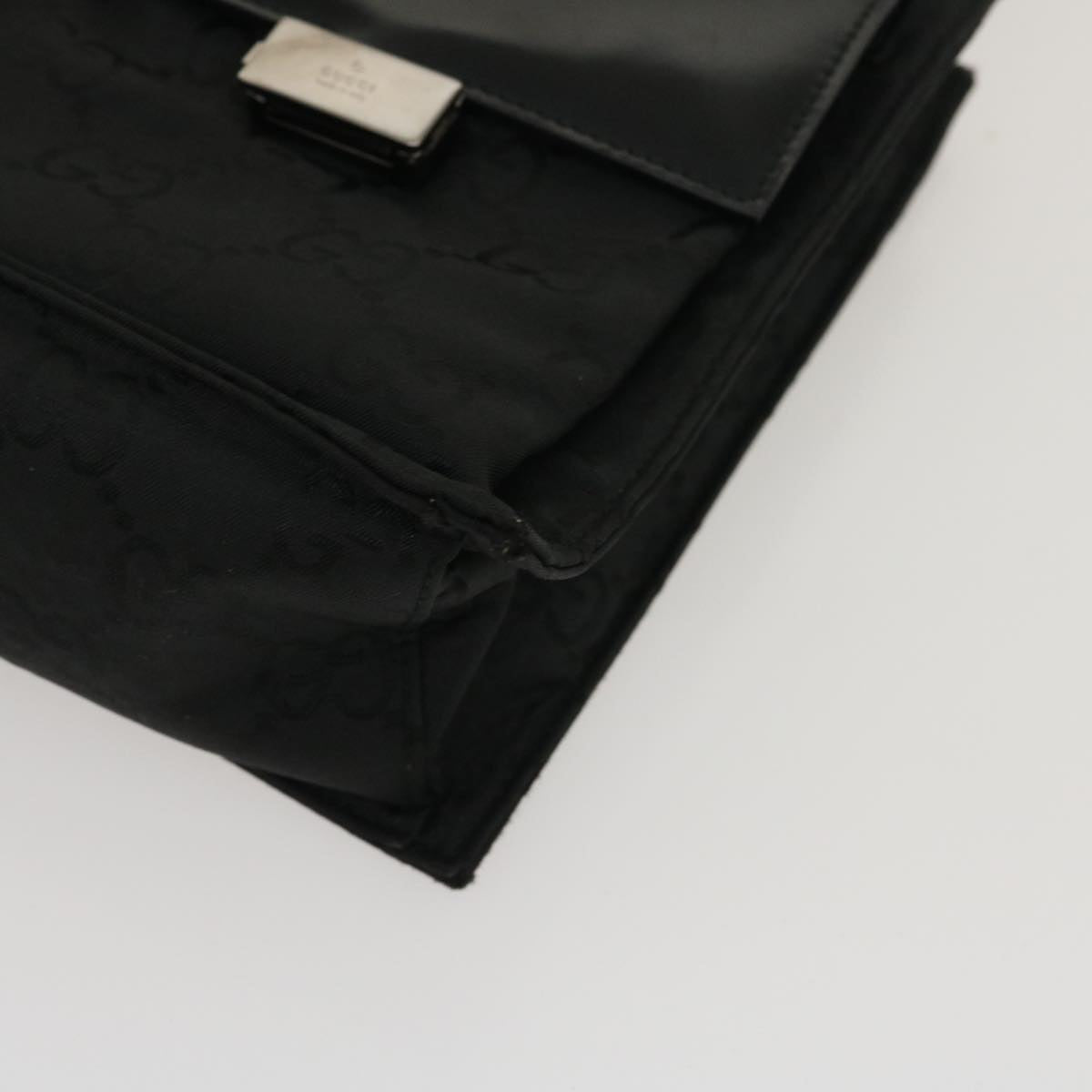 GUCCI GG Canvas Tote Bag Nylon Black ki1925