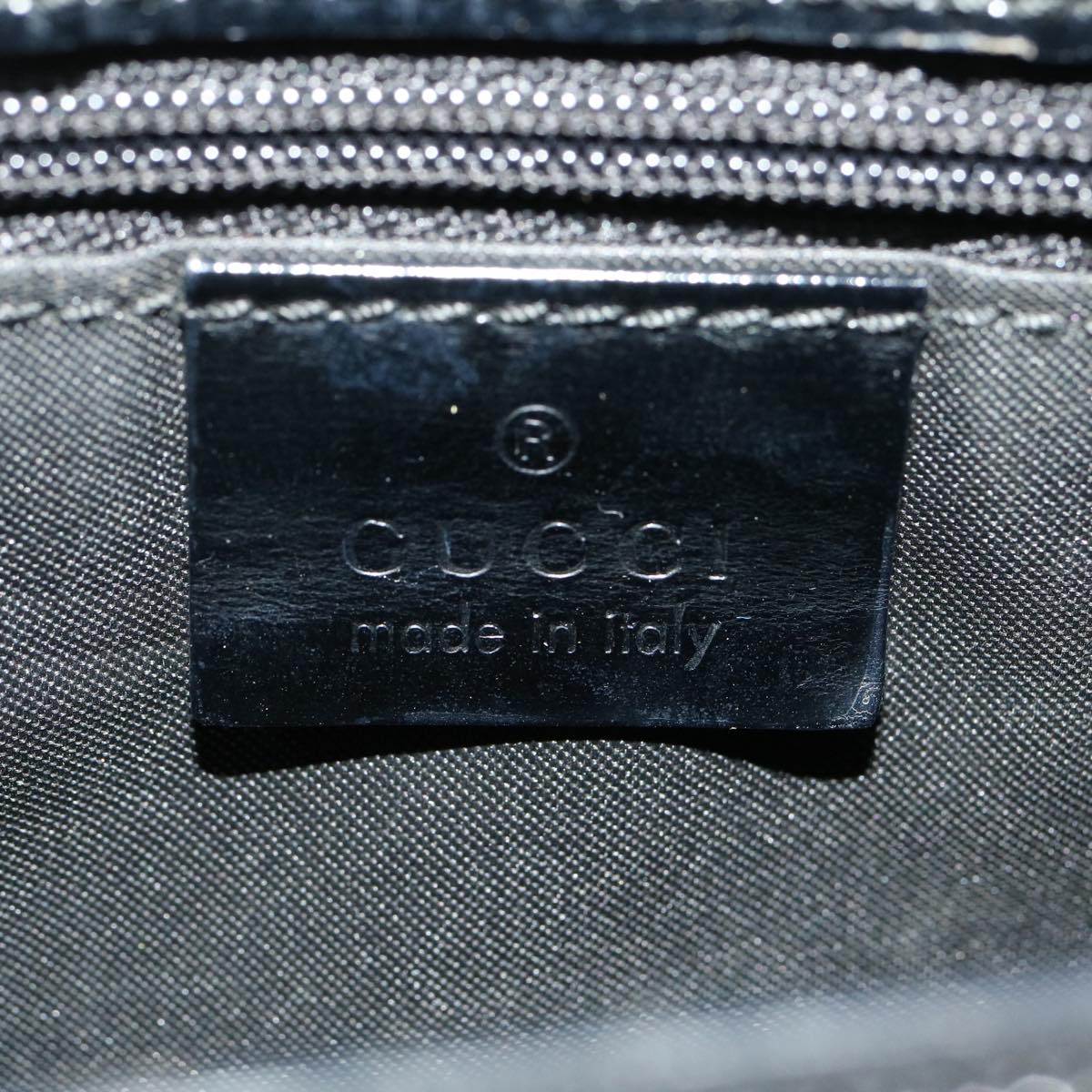 GUCCI GG Canvas Tote Bag Nylon Black ki1925
