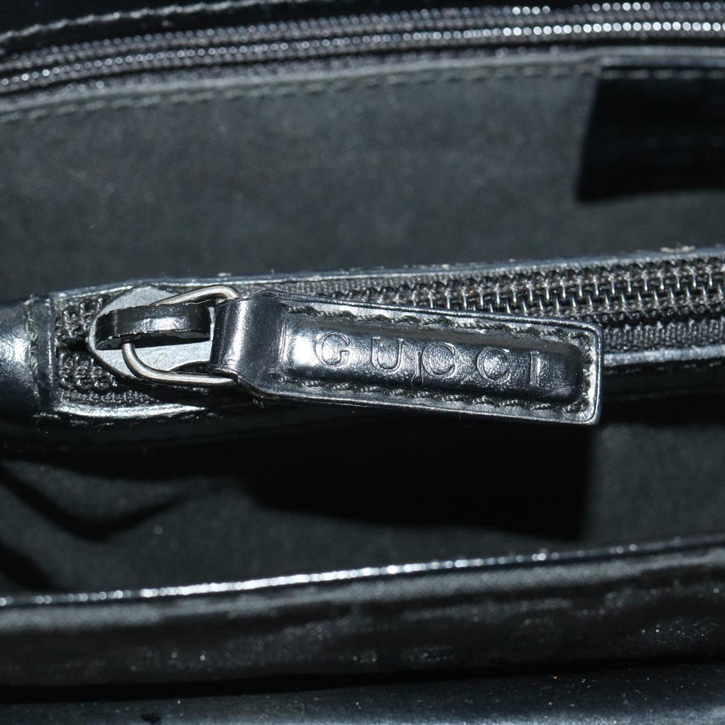 GUCCI GG Canvas Tote Bag Nylon Black ki1925