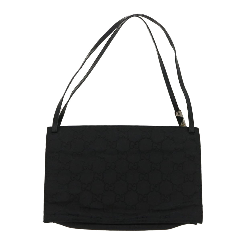 GUCCI GG Canvas Tote Bag Nylon Black ki1925