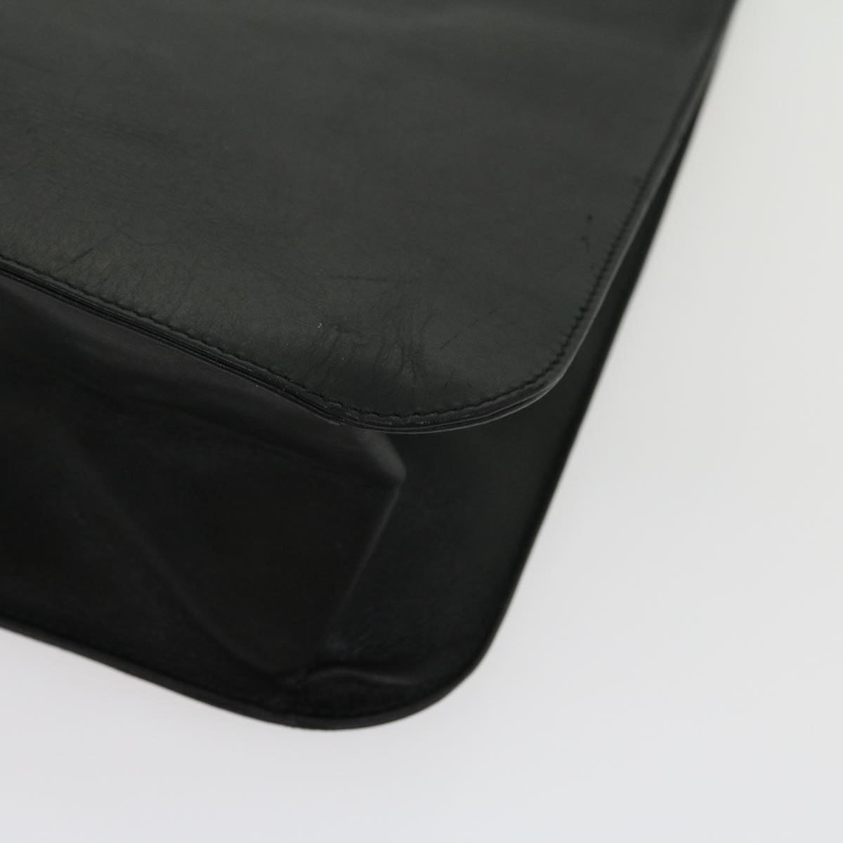 GUCCI Shoulder Bag Leather Black ki2071