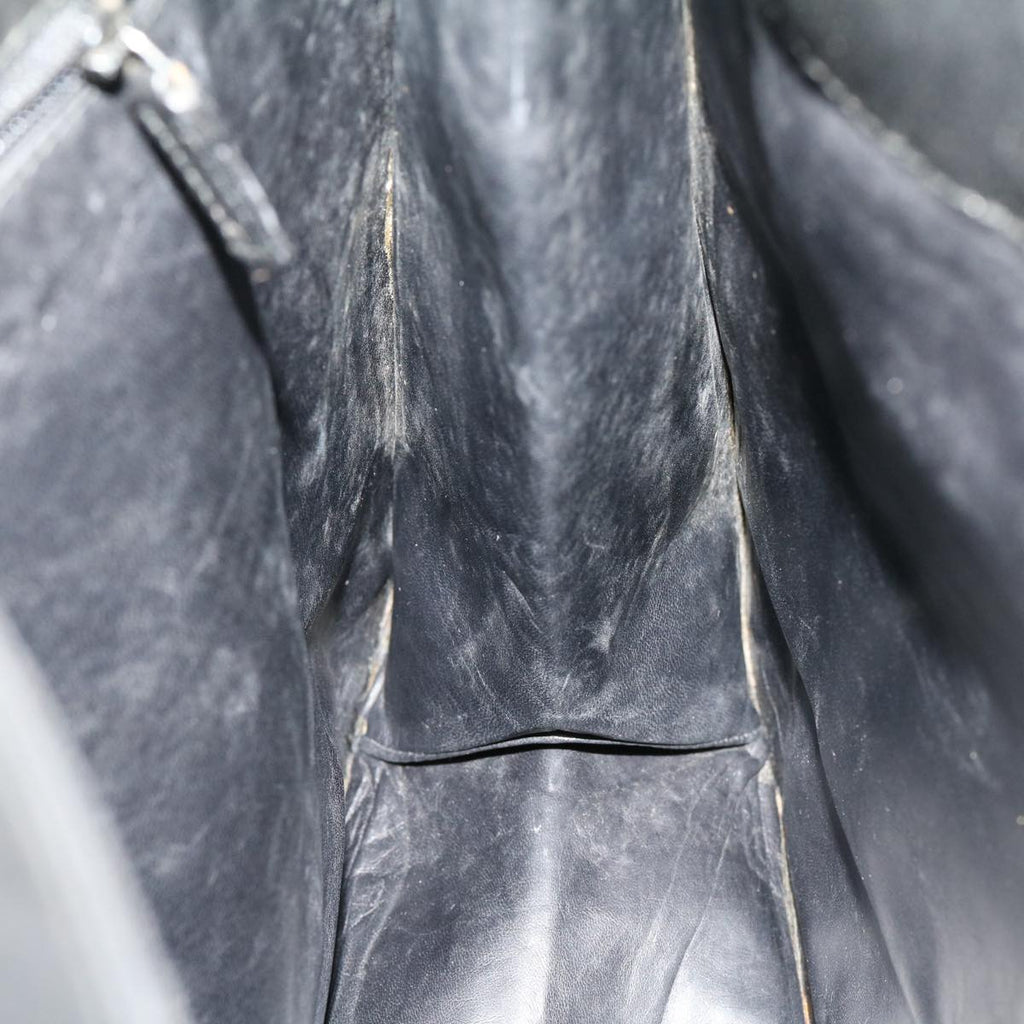 GUCCI Shoulder Bag Leather Black ki2071
