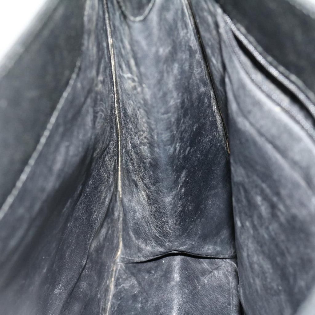 GUCCI Shoulder Bag Leather Black ki2071