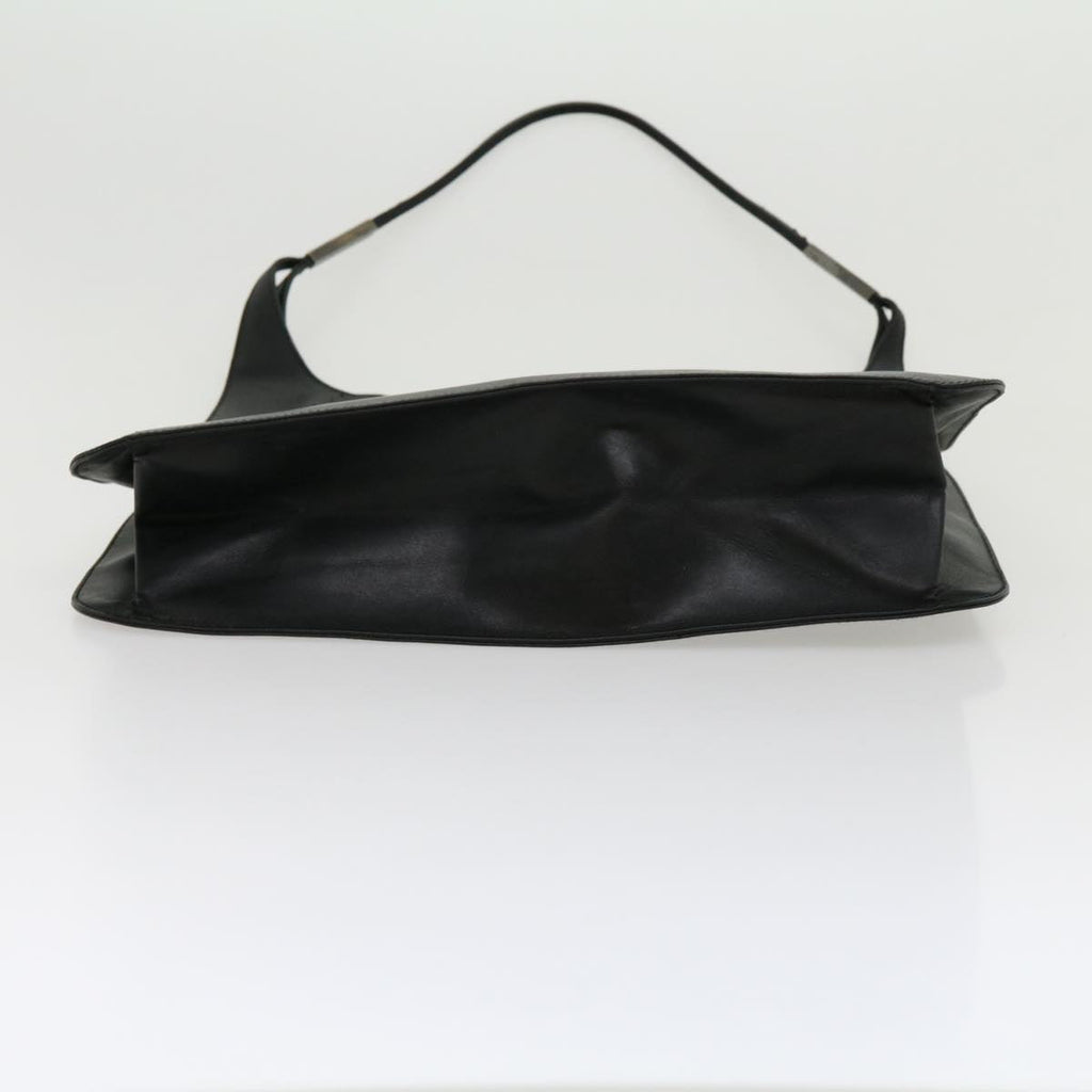 GUCCI Shoulder Bag Leather Black ki2071