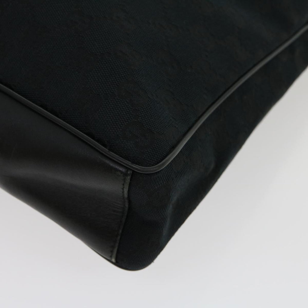 GUCCI GG Canvas Shoulder Bag Black ki2082