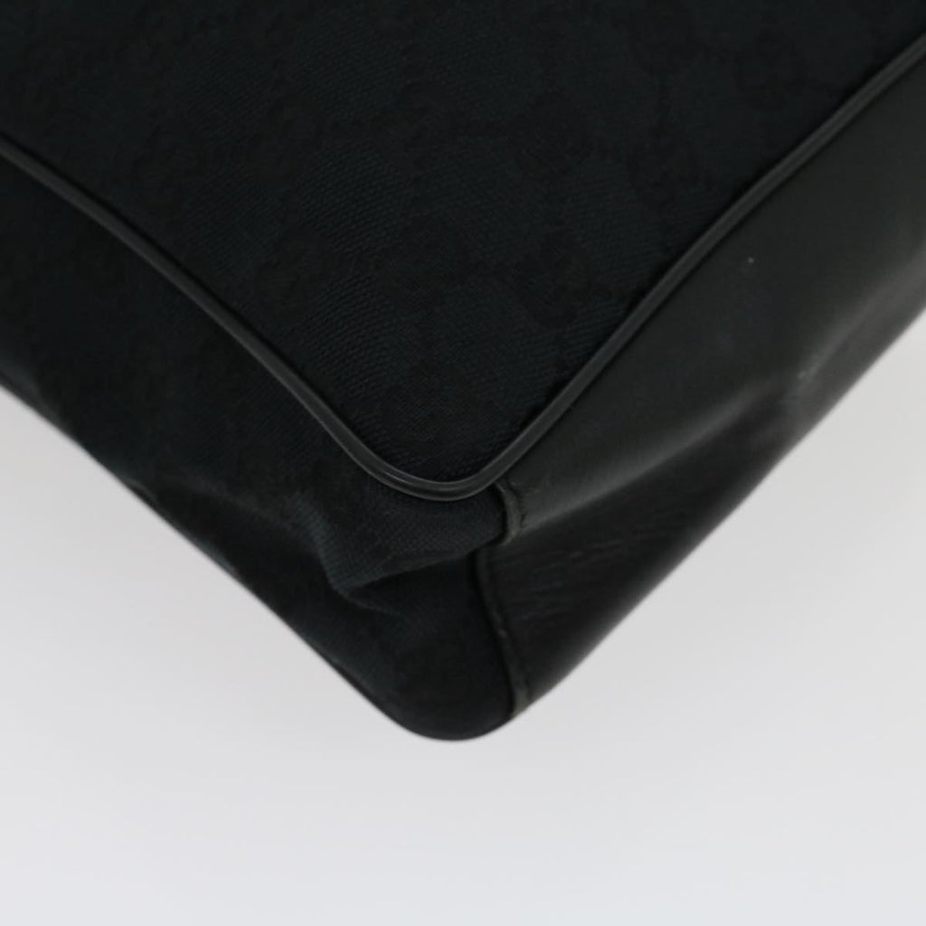 GUCCI GG Canvas Shoulder Bag Black ki2082