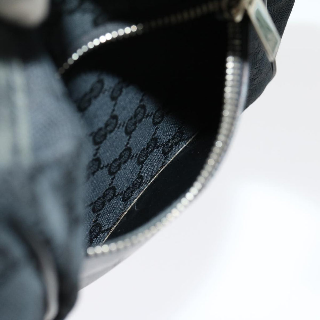 GUCCI GG Canvas Shoulder Bag Black ki2082
