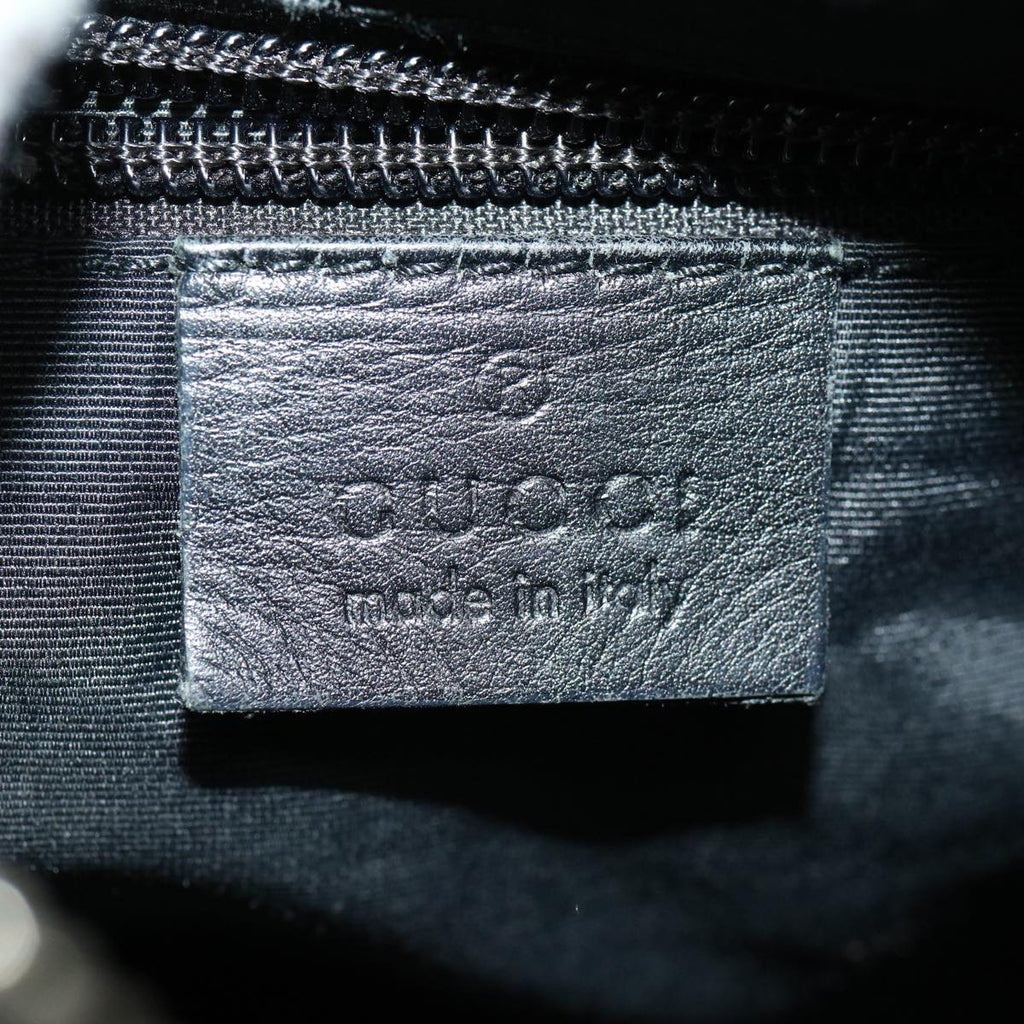 GUCCI GG Canvas Shoulder Bag Black ki2082