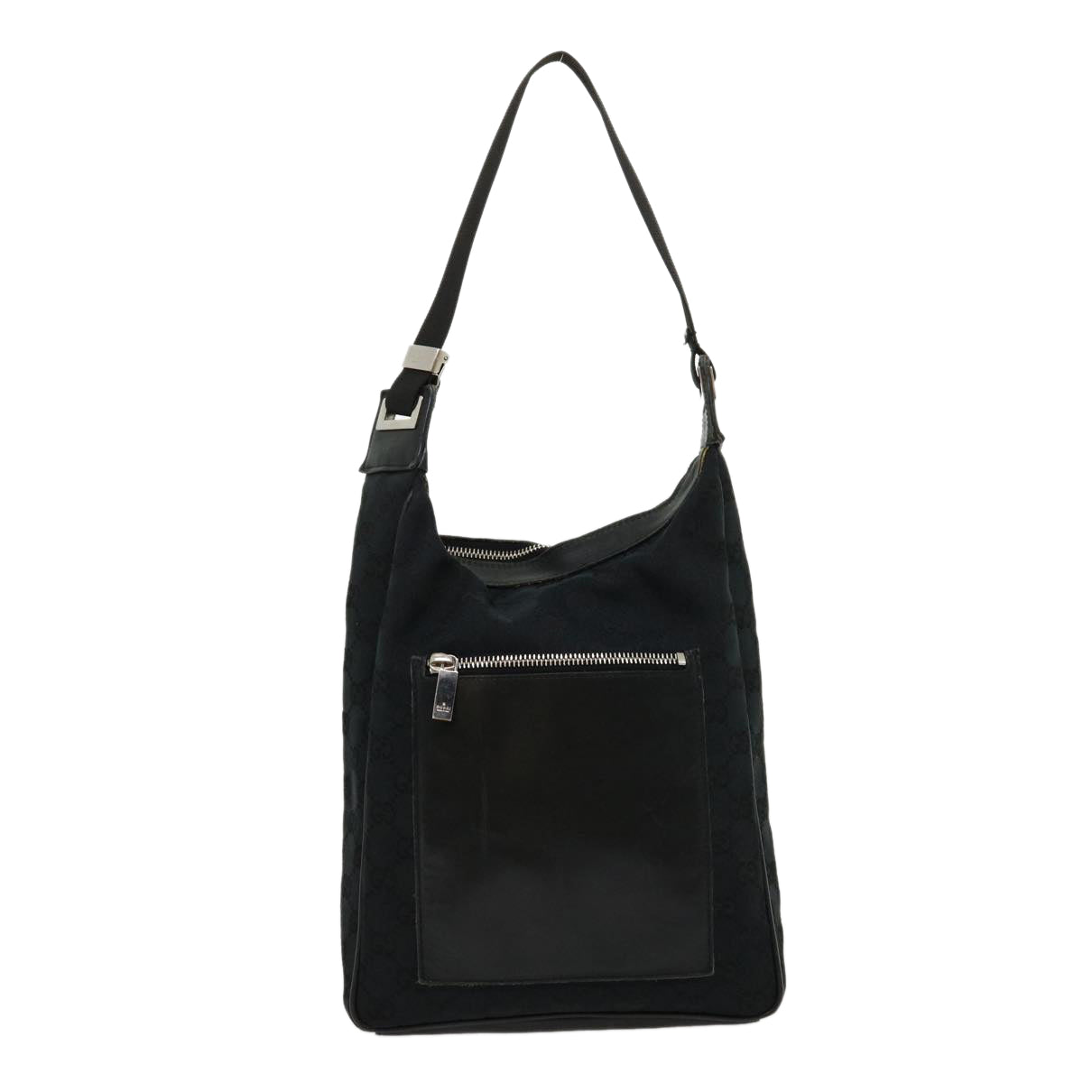 GUCCI GG Canvas Shoulder Bag Black ki2082