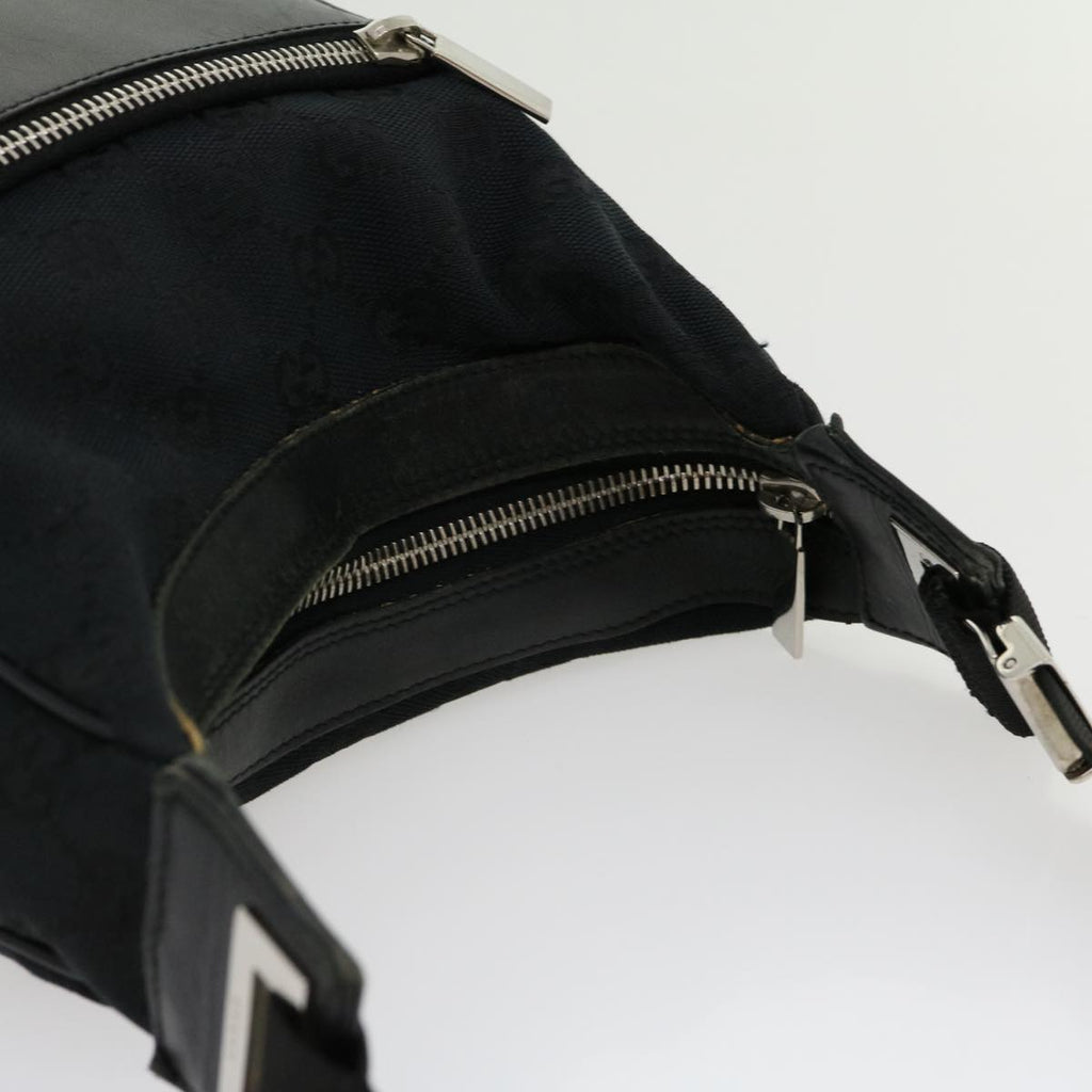 GUCCI GG Canvas Shoulder Bag Black ki2082