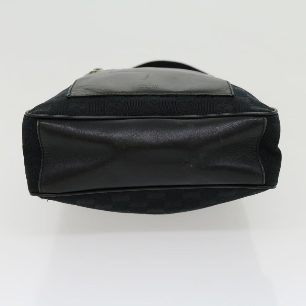 GUCCI GG Canvas Shoulder Bag Black ki2082